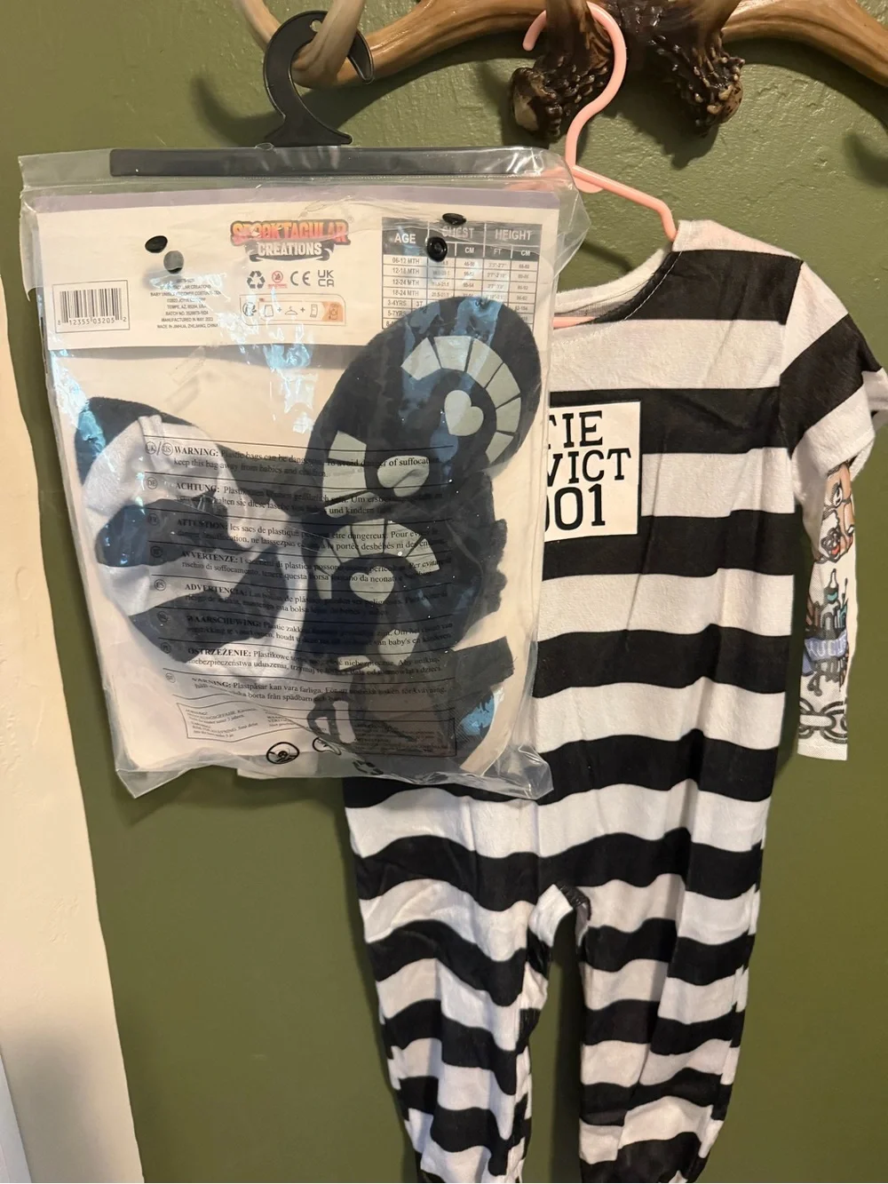 Baby Prisoner Costume - Black & White